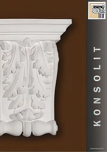 Kipsikonsolit ja betoni-ornamentit