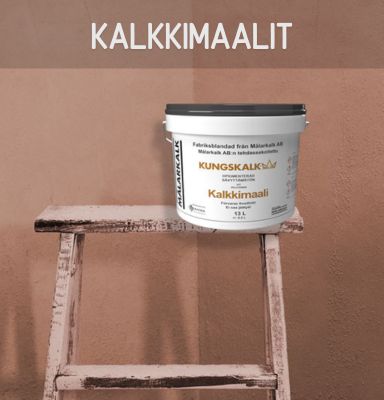 kalkkimaalit sopivat sisälle ja ulos, kuiviin ja kosteisiin tiloihin